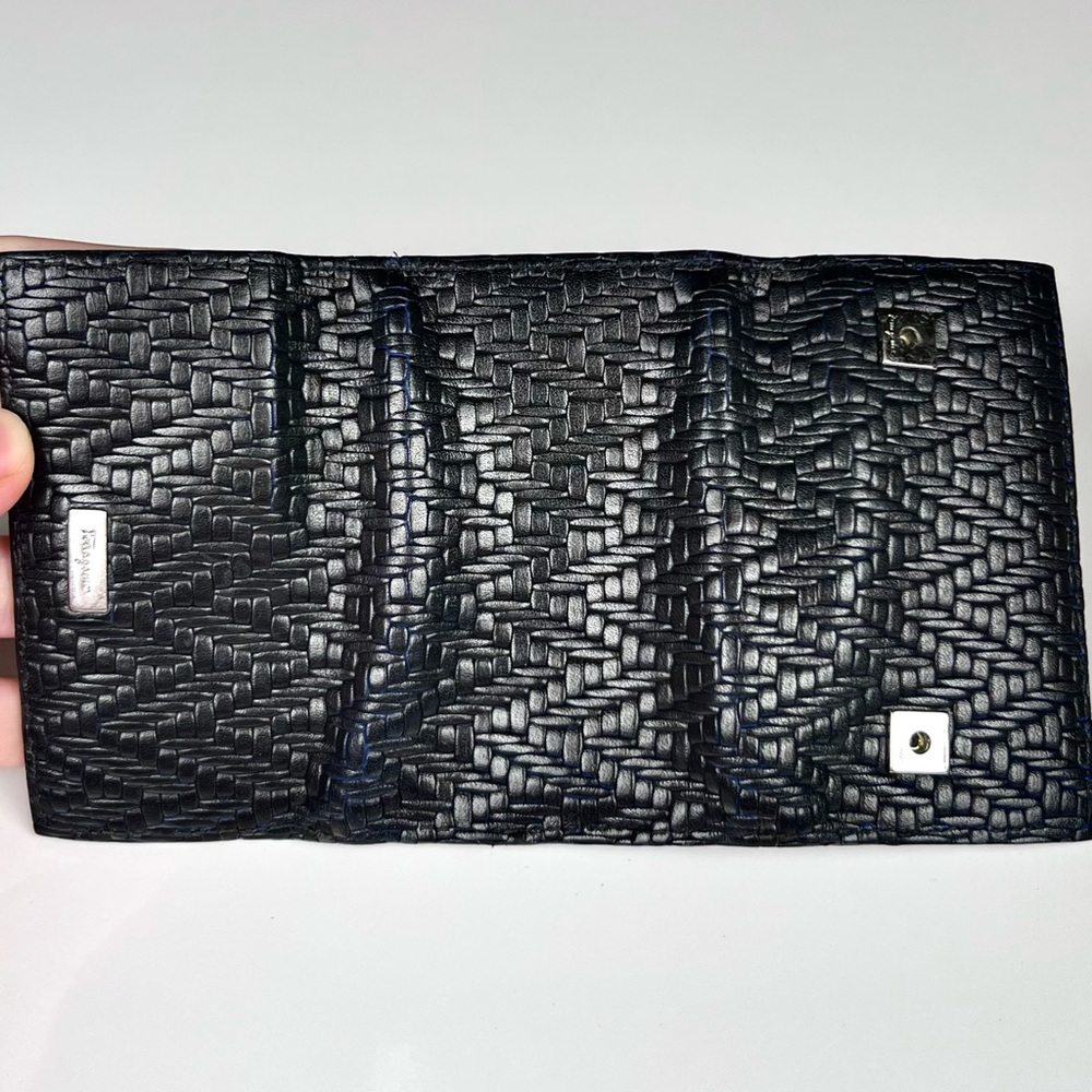 Ferragamo leather Woven Key Case - Picture 3 of 5